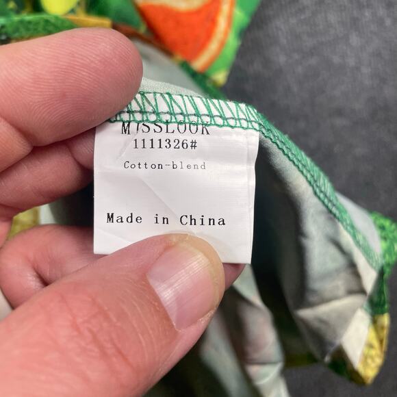 Misslook St. Patrick's Day Button Up Shirt Men's 4XL Green Geometric Allover - Picture 8 of 10